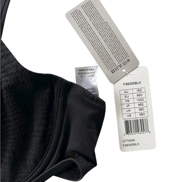 Fantasie 38D Ottawa Underwire Adjustable Full Cup Coverage Wrap bikini top NWT - Picture 7 of 14